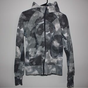 Lululemon Grey Tie Dye Scuba Hoodie